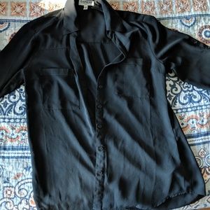 Black portofini button down